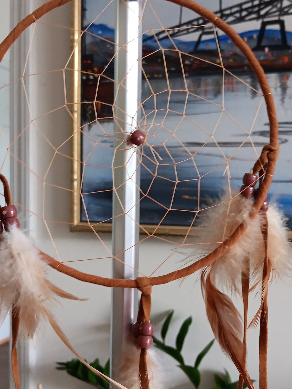 Chick-Themed Dreamcatcher  15x15" and Native American Dream Catcher 6" NEW - Picture 6 of 7